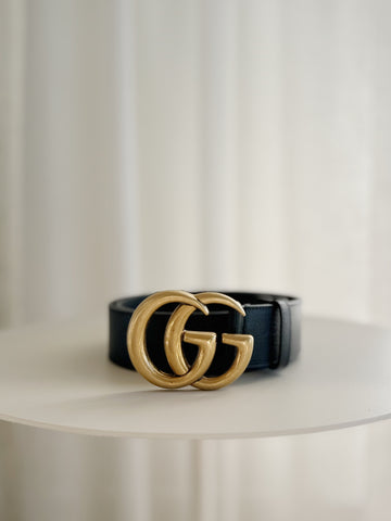 GG Marmont Wide Leather Belt