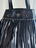 Fringe Leather Shoulder Bag