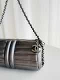 2003-2004 Horizontal Quilt Mini Barrel Metallic Bag