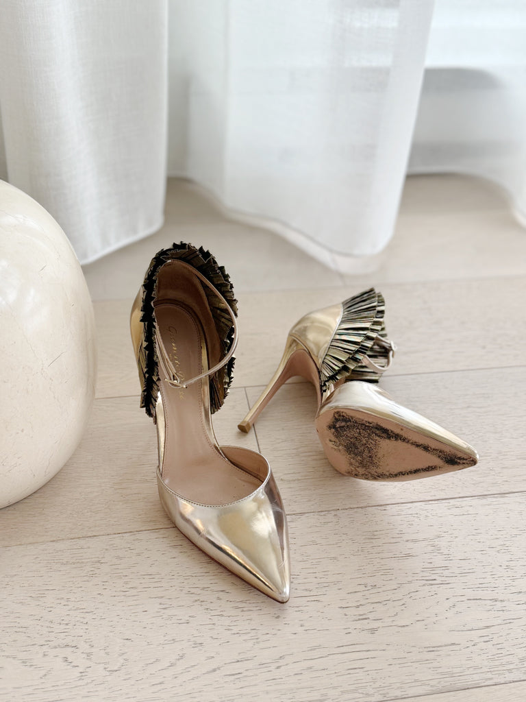 Metallic Pointed Heels