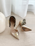Metallic Pointed Heels