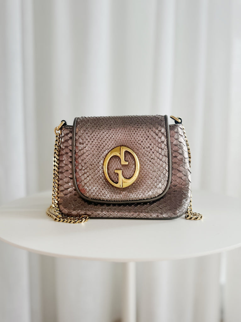 Snakeskin Small 1973 Chain Shoulder Bag