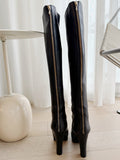 Leather Knee High Boots