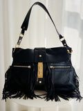 Leather Fringe Shoulder Bag
