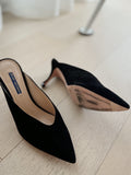 Suede Mules