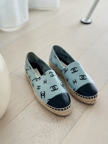 Logo Leather Espadrilles