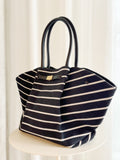 New York Striped Canvas Tote