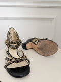 Chain Detail Leather Sandals