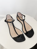 Patent Leather Thong Flat Sandals