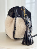 Shearling Silao Bucket Bag