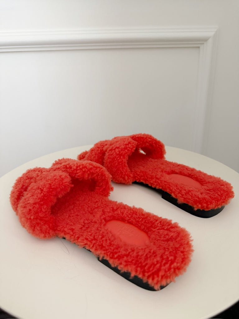 Shearling Oran Slide Sandals