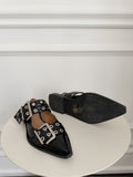 Leather Pointed Flats