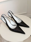 Vintage Leather Cut Out Pumps