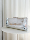 Metallic Leather Clutch