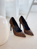 Pointed Leopard Pumps