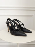 Leather Rockstud Pumps
