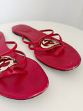Leather Thong Flat Sandals
