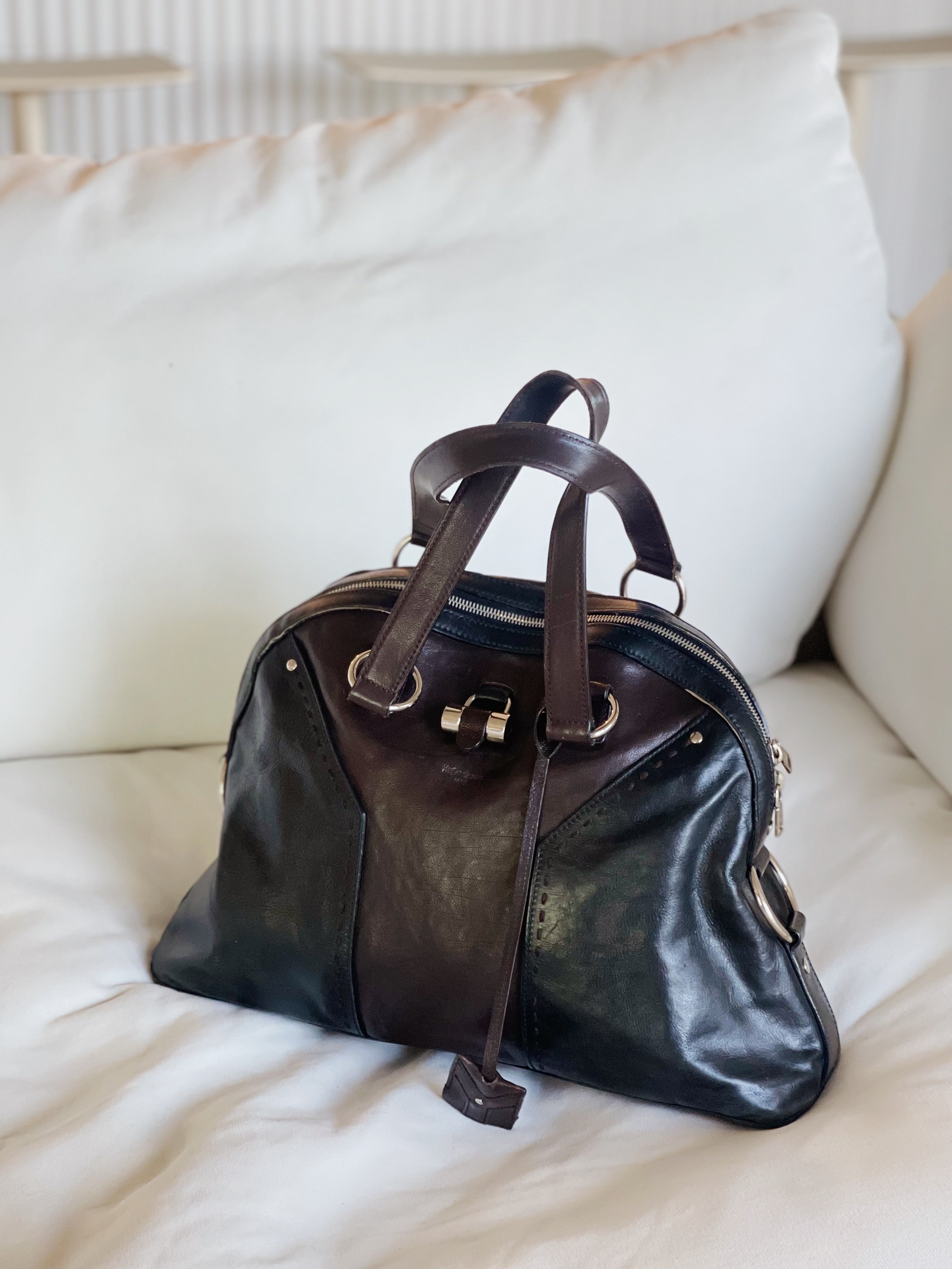 Pre-owned YSL Vintage Leather Muse Shoulder Bag – Sabrina