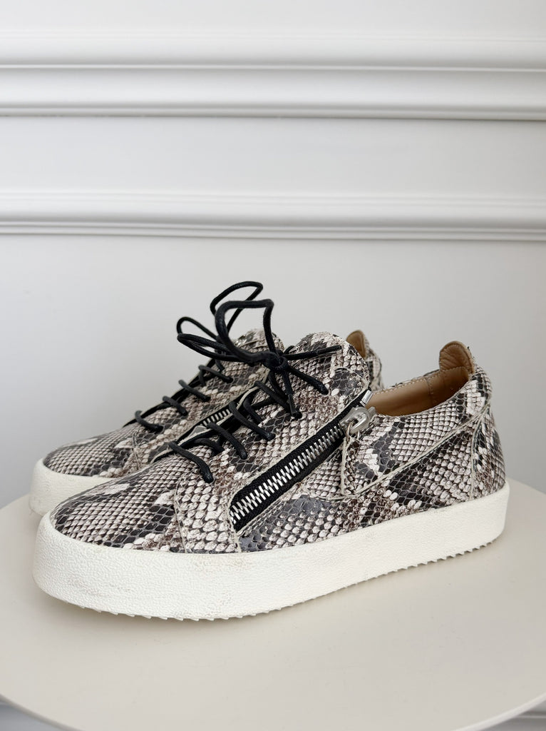 Snake Print Sneakers