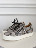Snake Print Sneakers