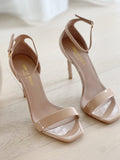 Amber Patent Leather Sandals