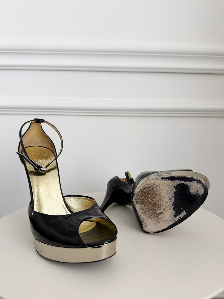 Patent Leather Sandals