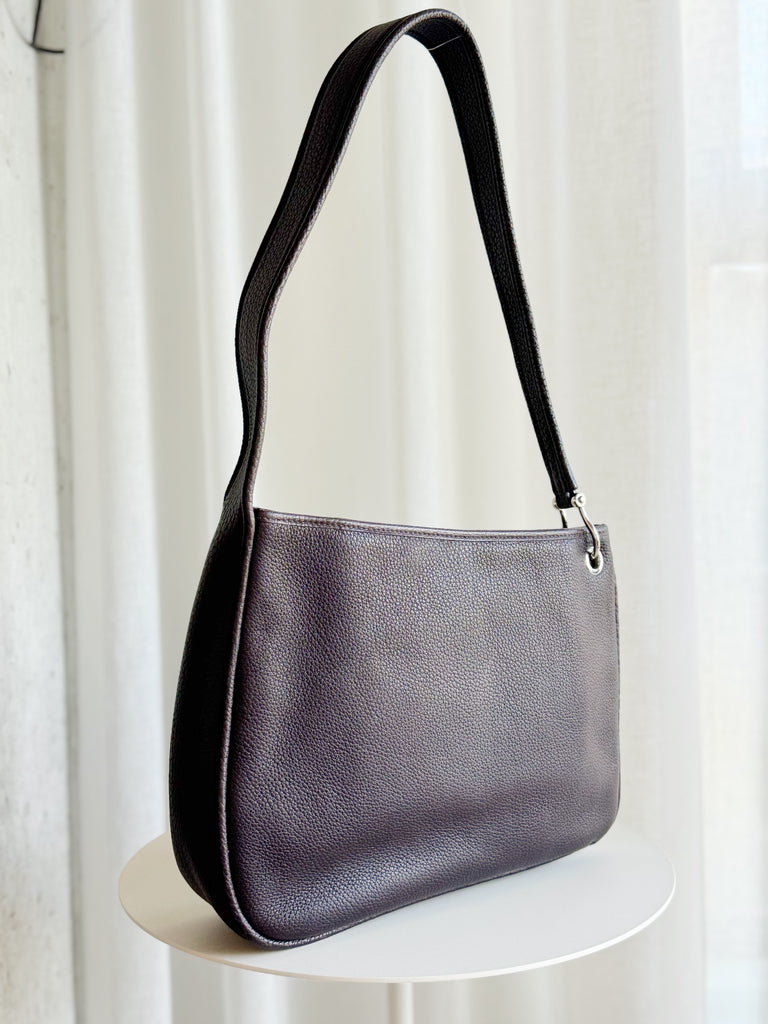 Vintage Asymmetrical Leather Shoulder Bag