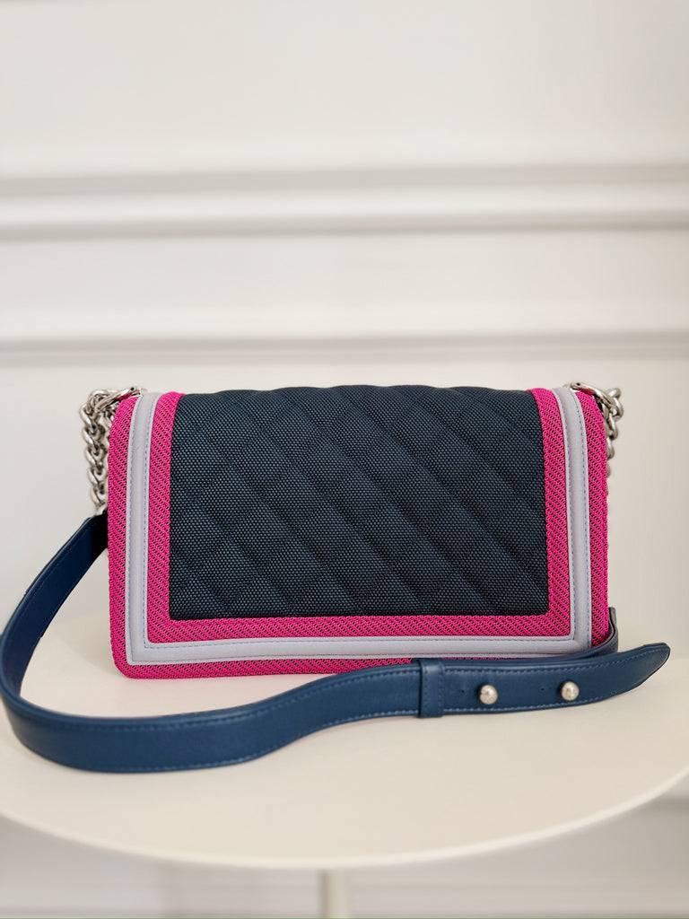 Quilted Canvas Fluo Boy Bag