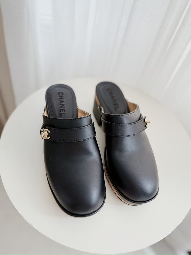 Leather Clog Mules