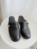 Leather Clog Mules