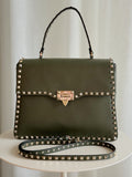 Rockstud Leather Tote Bag