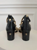 Chain Detail Leather Sandals