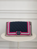 Quilted Canvas Fluo Boy Bag