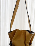 Leather Color Block Tote