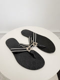 Canvas Thong Sandals