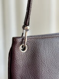 Vintage Asymmetrical Leather Shoulder Bag