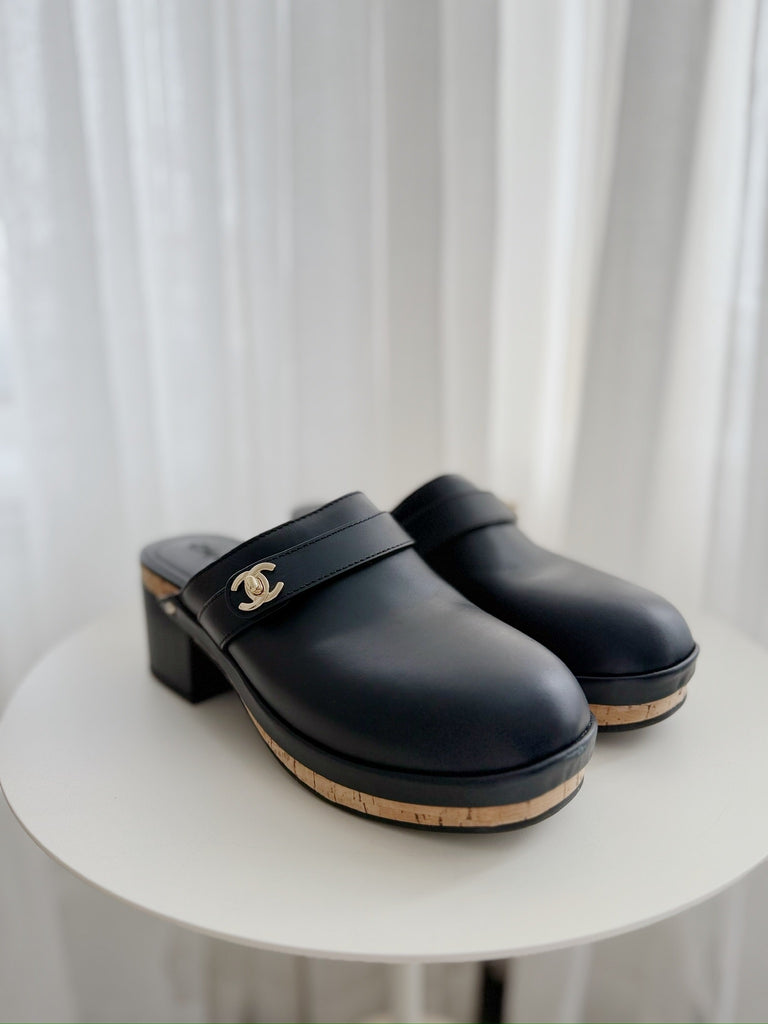 Leather Clog Mules