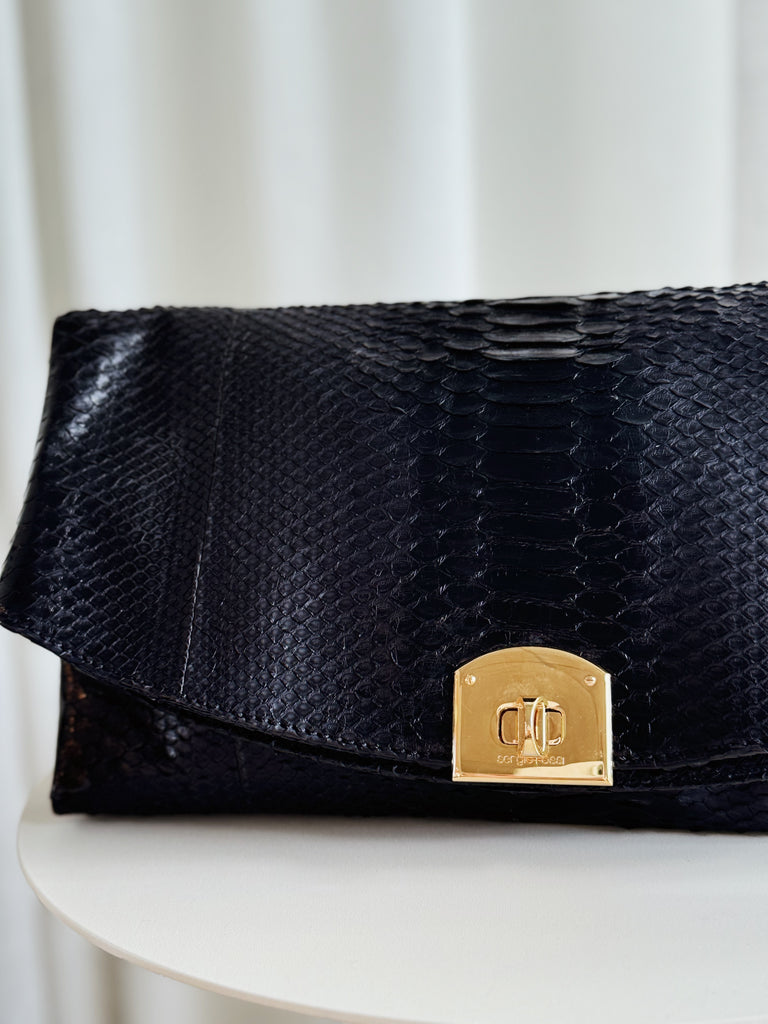 Snakeskin Clutch