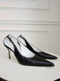 Vintage Leather Cut Out Pumps