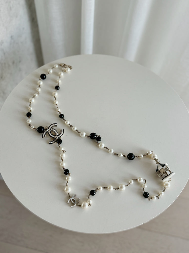 Long Faux Pearl Necklace