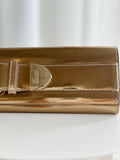 Metallic Buckle Clutch