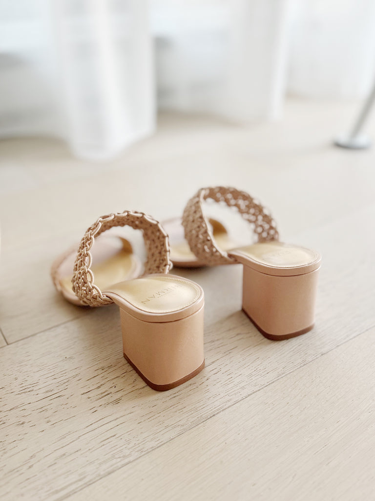Leather Slide Sandals