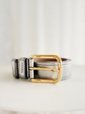 Metallic Leather Belt