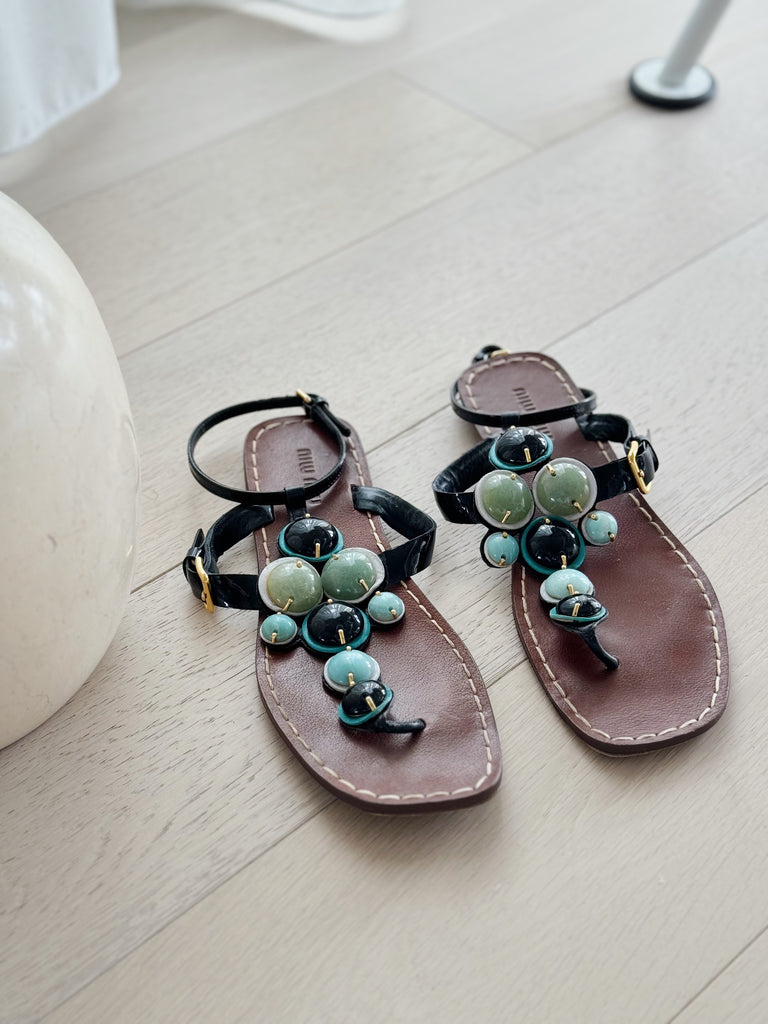 Jewel Flat Sandals