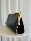 Leather Embellished Clutch