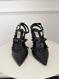 Leather Rockstud Pumps