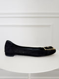 Suede Round Toe Flats