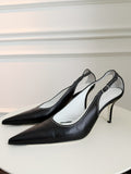 Vintage Leather Cut Out Pumps