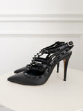 Leather Rockstud Pumps