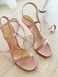 Lucite Heel Sandals